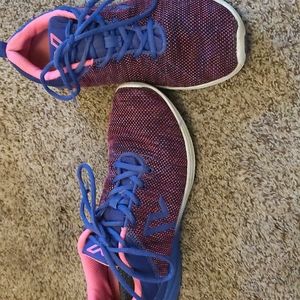 Vionic purple and pink sneakers with arch support